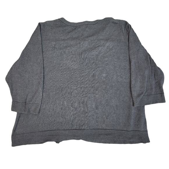 Meera Lane Navy Open Front Cardigan Elbow Sleeves 3X - Picture 8 of 10